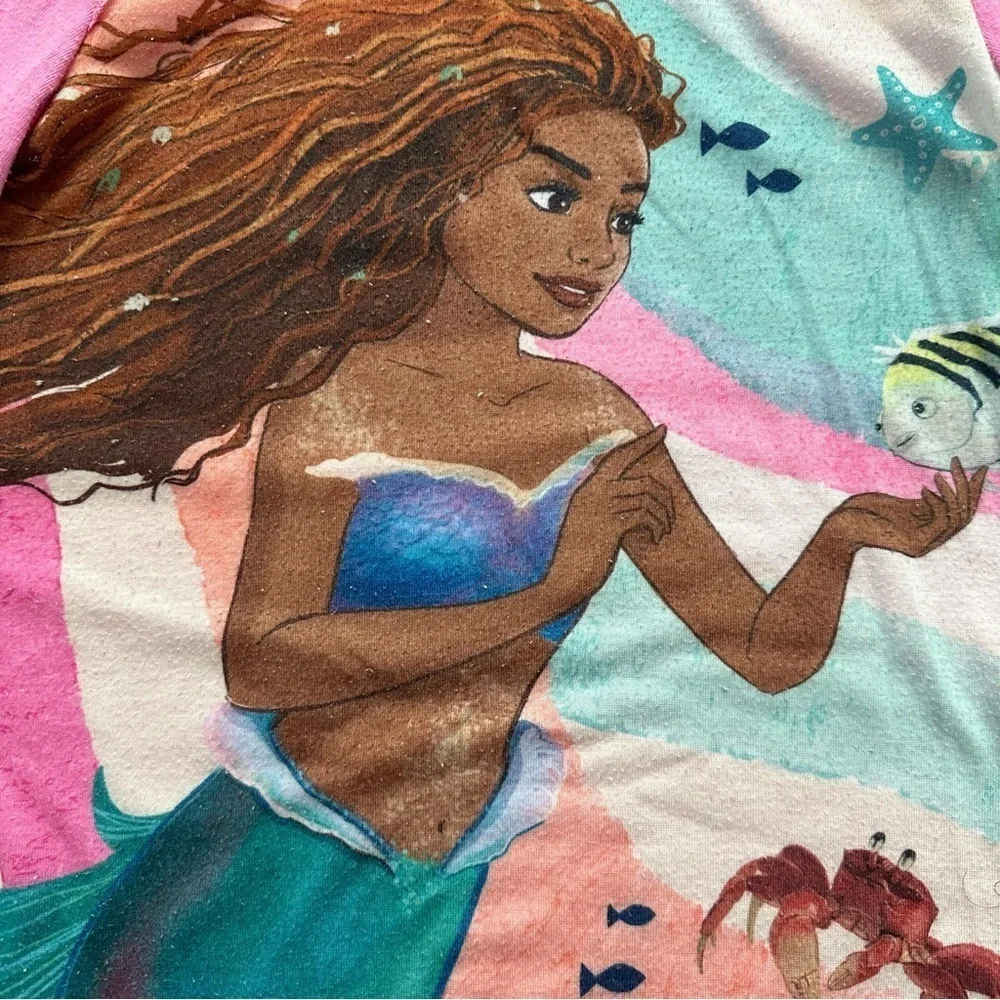 Disney Pink Little Mermaid Nightgown Size 6